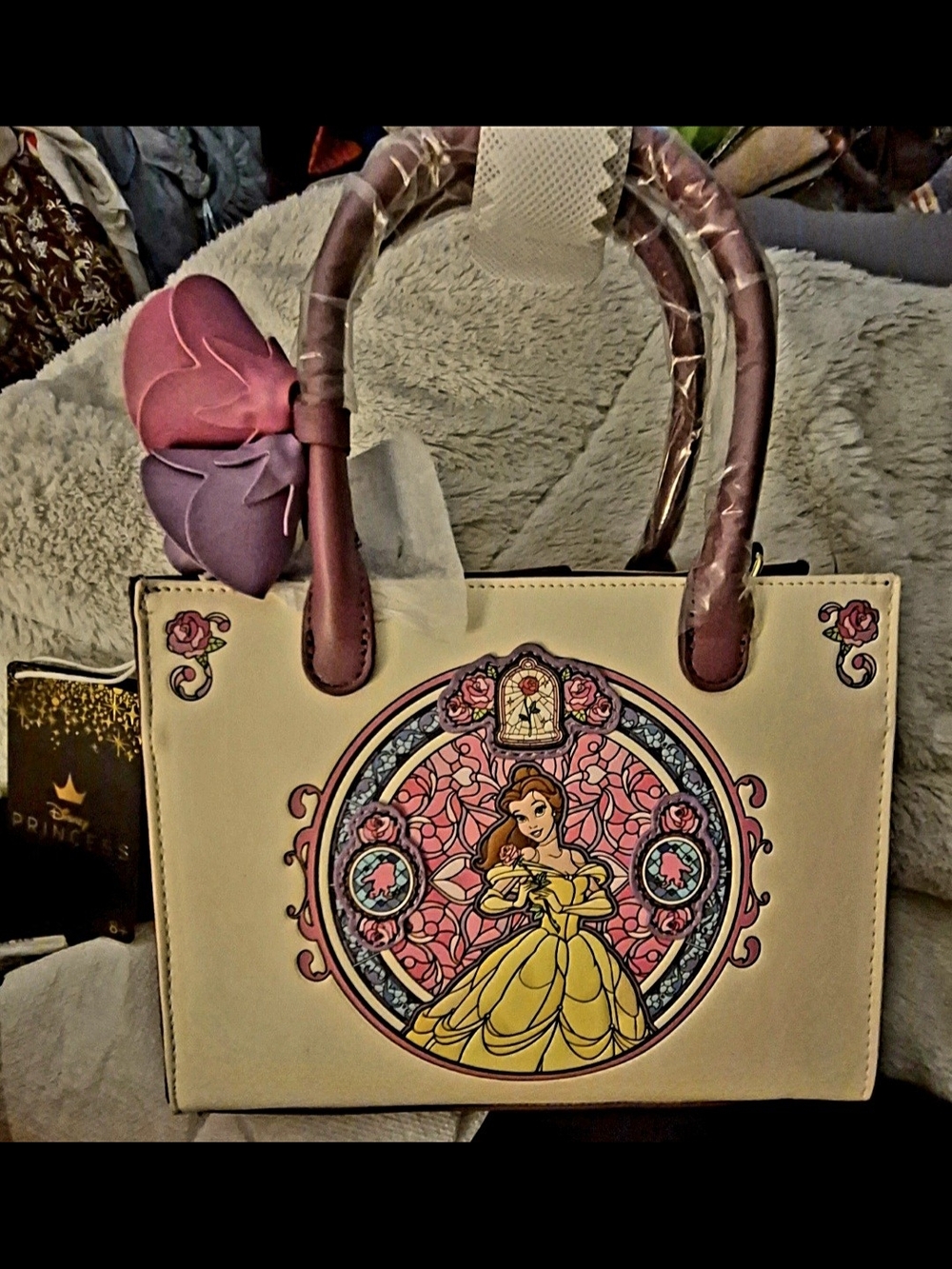 Loungefly Stained Glass Belle Crossbody Handbag